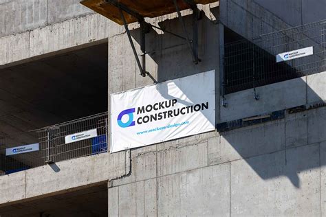 Construction Banner Mockup Psd