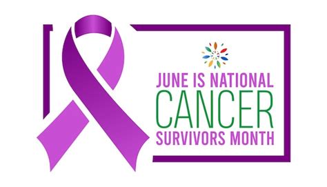 Premium Vector National Cancer Survivors Month Observed Every Year In