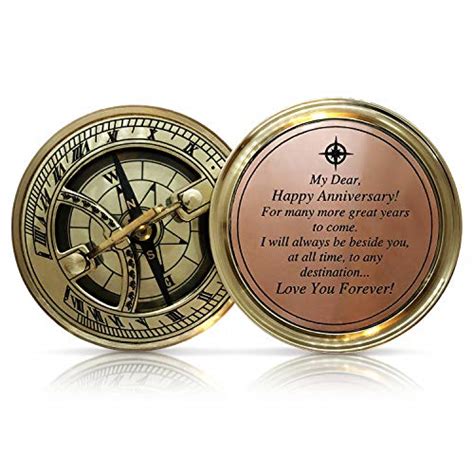 Brass Sundial Compass With Personalized Quote Thatsweett