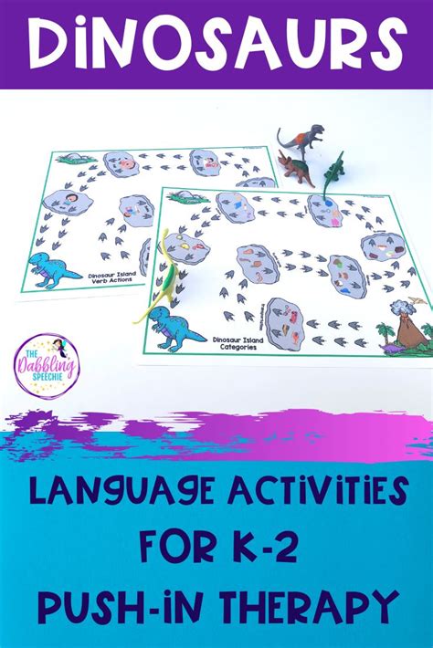 Dinosaur Speech Therapy Push In Language Lesson Plan Guides Language