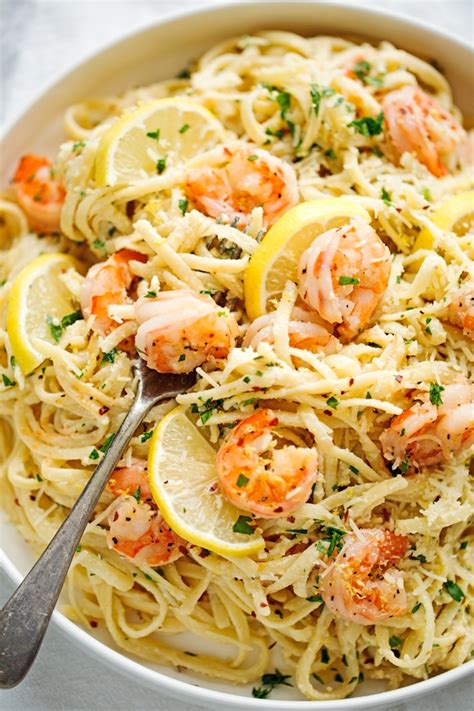 Shrimp Pasta With Lemon Cream Sauce Little Spice Jar