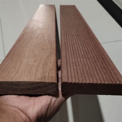 Jual Papan Kayu Pagar Panjang 80cm Lantai Decking Bengkirai