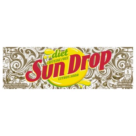 Sun Drop Diet Caffeine Free Citrus Soda Cans 12 Pk 12 Fl Oz Pick ‘n Save