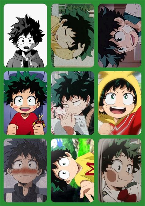 Deku Photocards Pegatinas Bonitas Dibujos Bonitos Artesan As De Anime