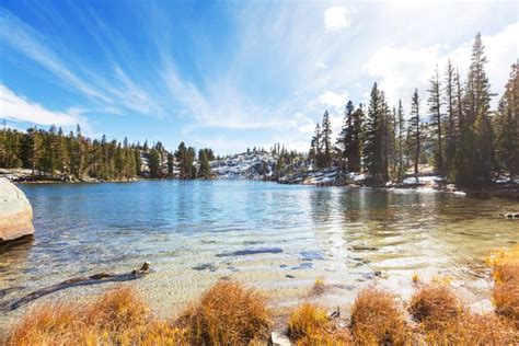 Lake in Sierra Nevada stock image. Image of beauty, mountains - 104054191