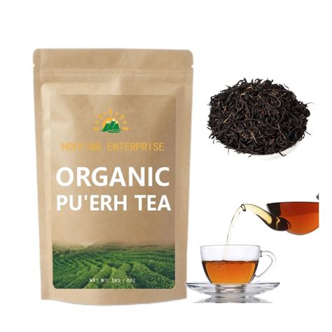 Natural Organic Pu Erh Tea Eco Conscious Fermented Puer Tea In