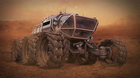 Mars Rover Futuristic Cars Ranger Art Competitions