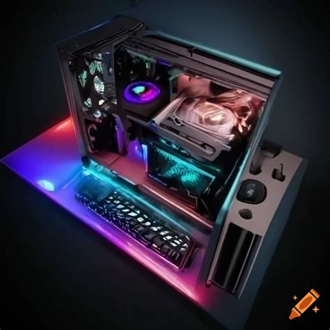 3d Rendering Of A Pc Gaming Setup On Craiyon