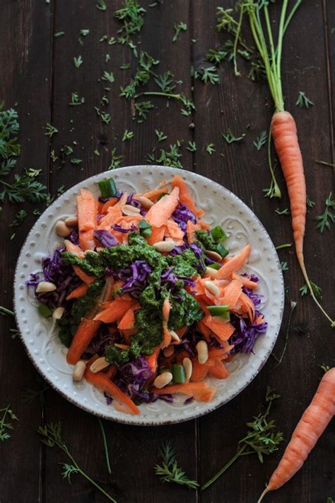 Vegan Monday Karotten Rotkohl Salat Mit Karottengr N Dressing