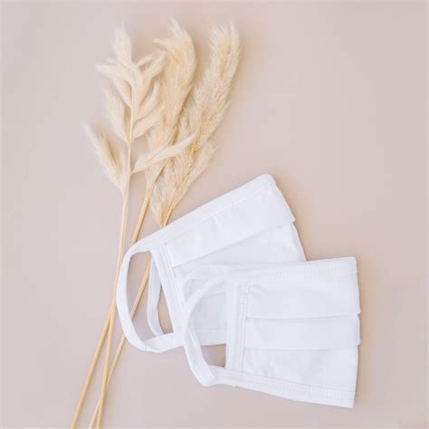 White 100 Cotton Face Mask 100 Pack