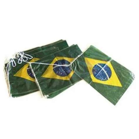 Bandeira Brasil Varal Grande Cord O De Metros Bandeiras Copa Do