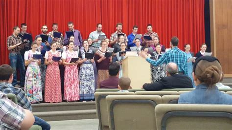 Fort Pitt Gospel Choir Singing At Mennonite Church In Alberta Youtube