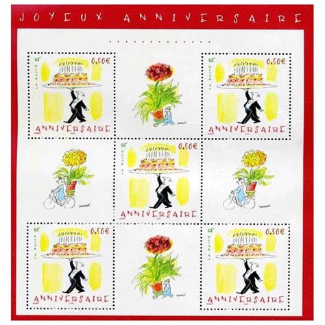 Bloc Feuillet De Timbres N75 Anniversaire Neuf Philantologie