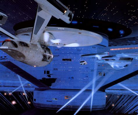 Enterprise In Spacedock Star Trek Ships Star Trek Art Star Trek