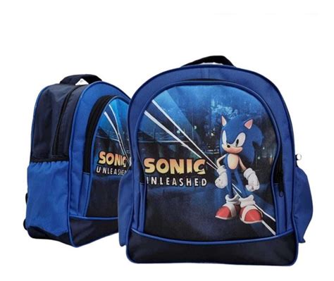 Kit Mochila Escolar Infantil Menino Sonic MercadoLivre