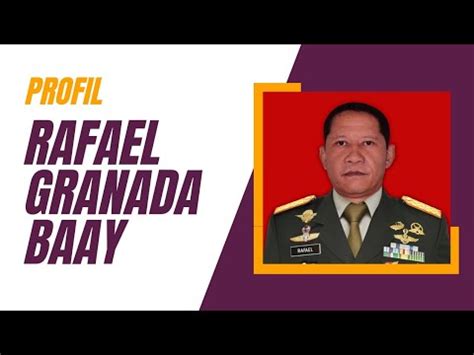 Profil Rafael Granada Baay Putra Asli Tidore Kini Jabat Danpaspampres