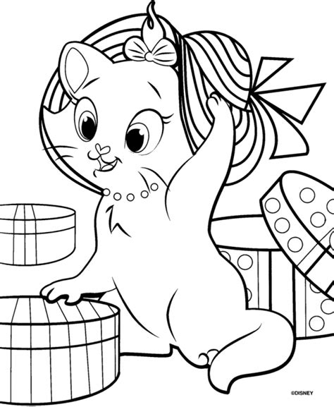 Disney marie cat coloring pages download and print for free