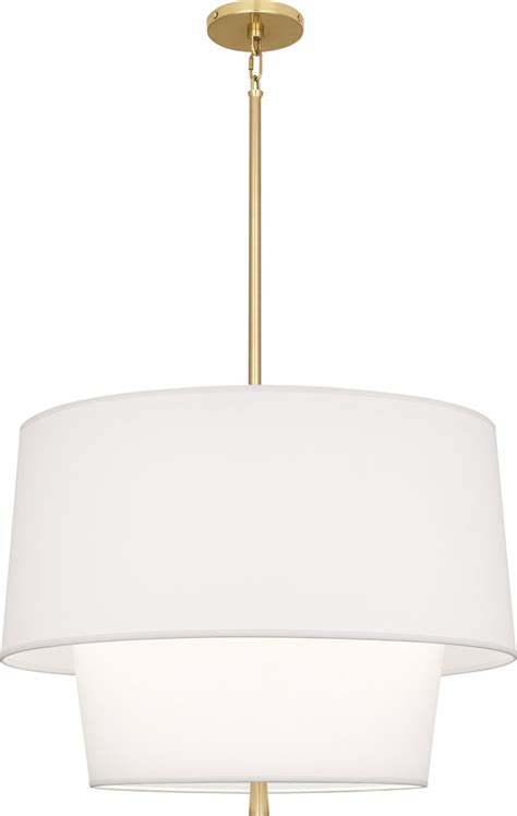 Robert Abbey Aw137 Decker Brass Drum Pendant Lighting Fixture Rab Aw137