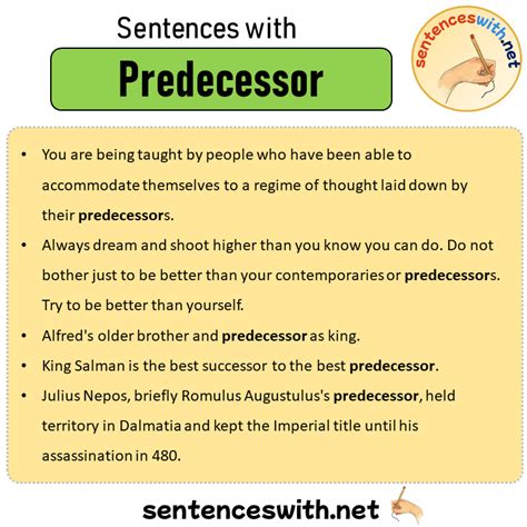 Synonyms Of Predecessor, Predecessor Synonyms Words List,, 43% OFF