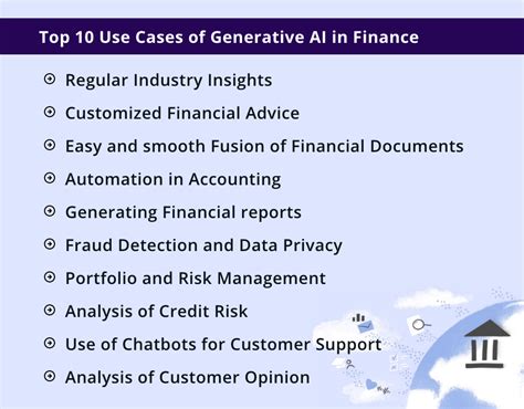 Top 10 Use Cases Of Generative Ai In Finance