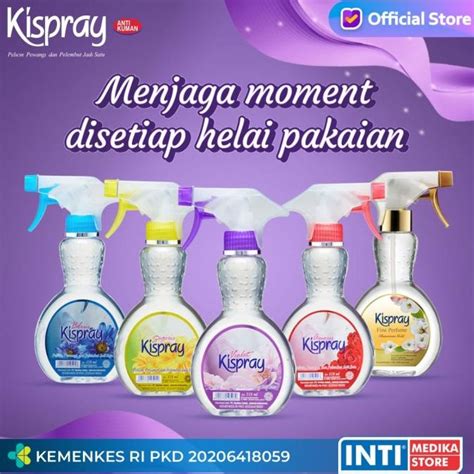 Jual Kispray Semprotan Baju Pelicin Pewangi Dan Pelembut Spray Ml