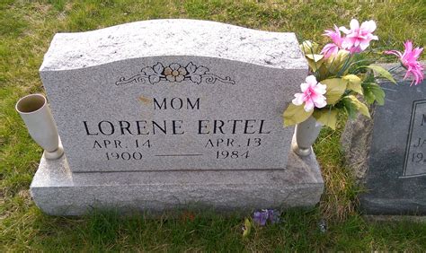 Lorene Elaine Thornton Ertel 1900 1984 Mémorial Find a Grave