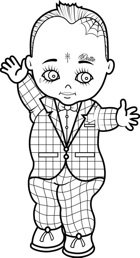 Peewee Herman Kewpie Doll Coloring Page By Younghoudini On Deviantart