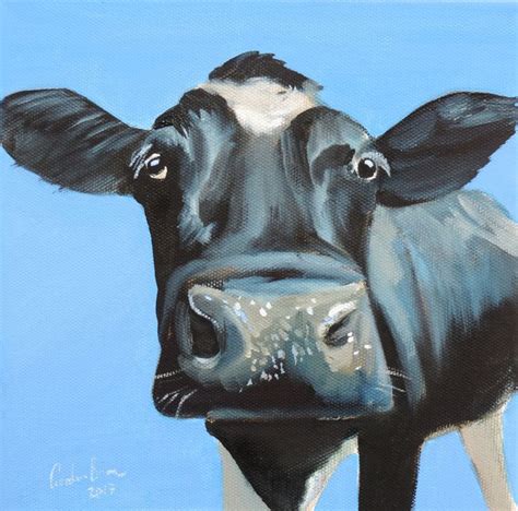 Folk art cow paintings - Gordon Bruce art