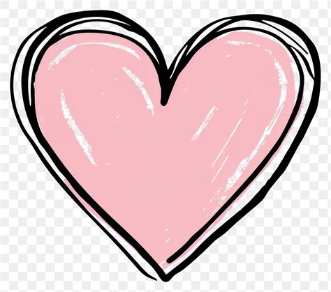 Png Hand Drawn Pink Heart Illustration Free Png Rawpixel