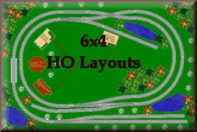 6x4 HO scale model trains set layouts kraft trains