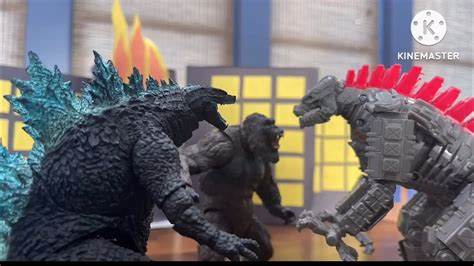 Godzilla Vs Kong Hong Kong Battle Part 2 Mechagodzilla Stop Motion