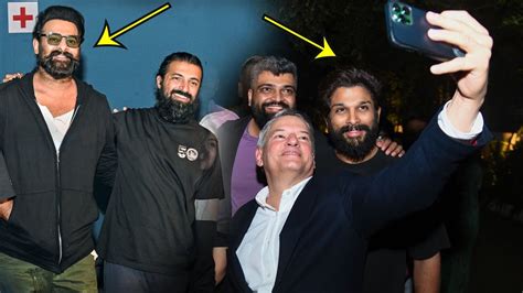 Netflix CEO Taking Selfie With Pan India Stars Prabhas Allu Arjun