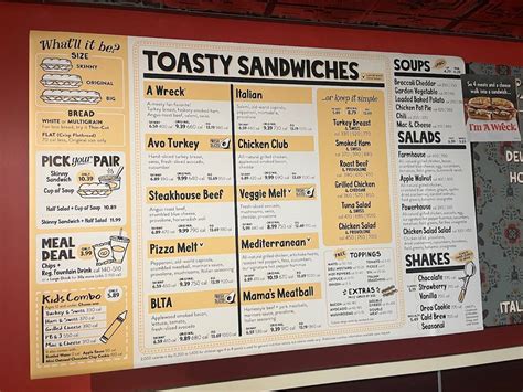 menu  potbelly sandwich shop fast food richmond  arthur ashe blvd