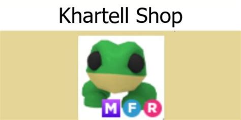 Beli Item Frog MFR Adopt Me Roblox Terlengkap Dan Termurah April 2024