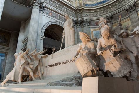 Statues Of The Pantheon In Paris Stock Image - Image of patriotism ...