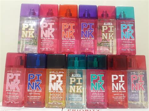 Victorias Secret Pink With A Splash All Over Body Mist Spray Full Size