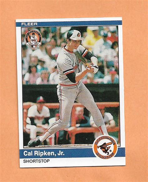 Cal Ripken Jr 1984 Fleer Rp Card 17 2001 Career Higlights Limited