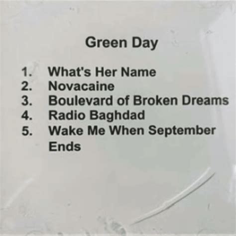 Green Day American Idiot Unreleased Demos Lyrics And Tracklist Genius