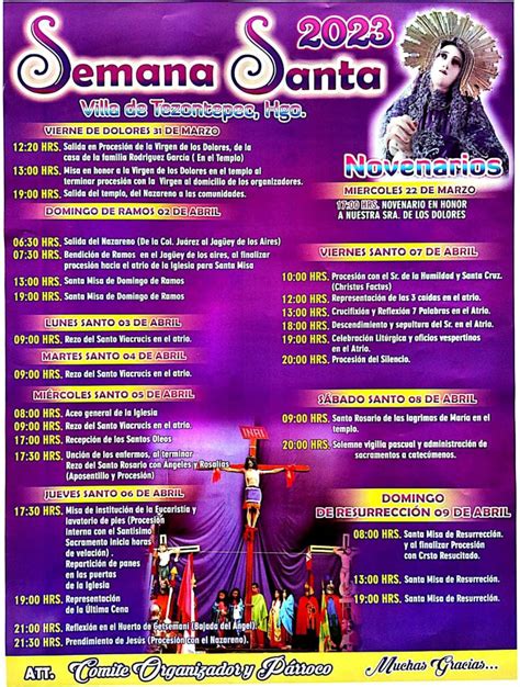 Programa De Semana Santa Villa De Tezontepec