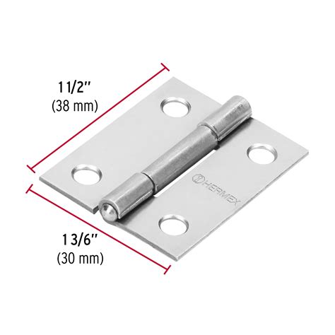 43186 BR 150 TRUPER Bisagra Rectangular 1 1 2 Acero Pulido Hermex