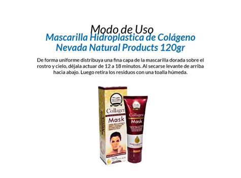 Ripley Mascarilla Hidroplastica De Colageno Nevada Gr Unidades