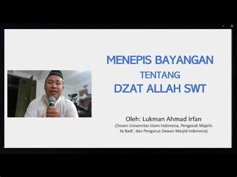 Menepis Bayangan Dzat Allah Swt Kajian Tafsir Al Ikhlas YouTube