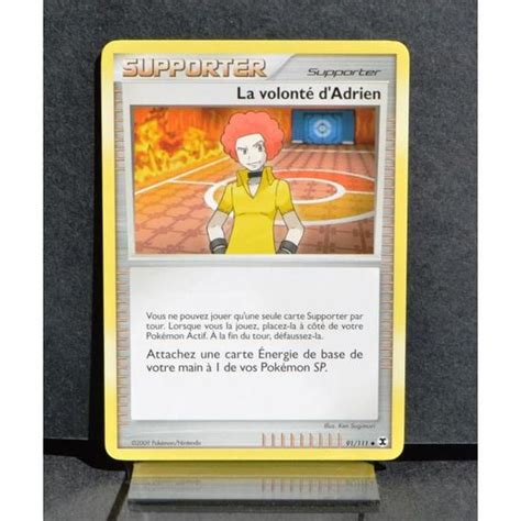 Carte Pokémon 91 111 La volonté d Adrien Platine Rivaux Émergents NEUF