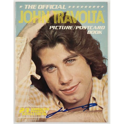 John Travolta Signed 9x11 Picturepostcard Book Autographcoa