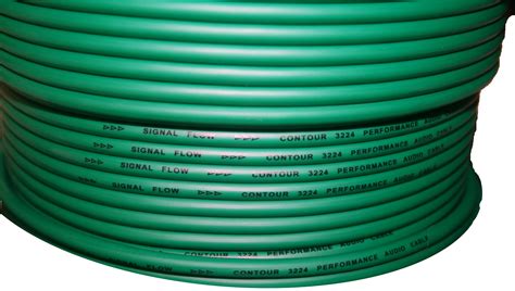 BRTB Contour 3224 Bulk Microphone Cable Per Foot Green 3224 GN 1