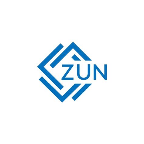zun technology letter logo design  white background zun creative