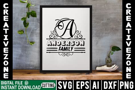 A Anderson Family Graphic by CREATIVEZONE · Creative Fabrica