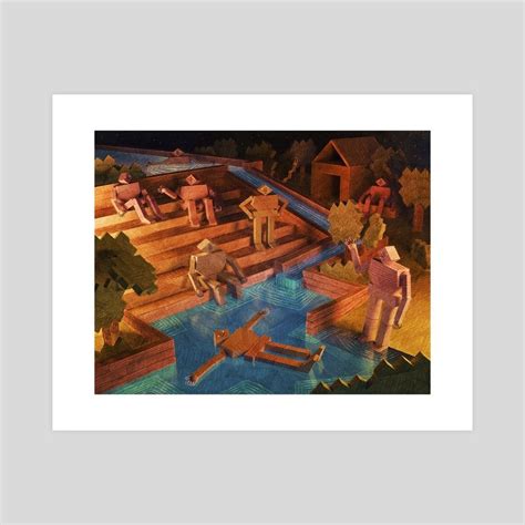 Pool An Art Print By James Shedden Art Prints Giclee Art Print