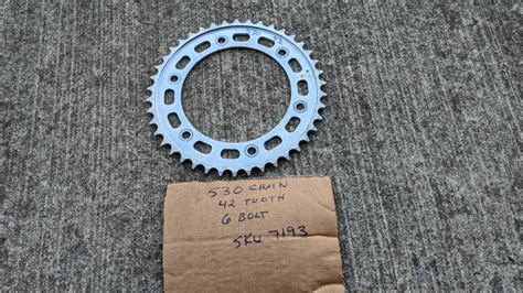 Motorcycle Sprocket NOS New, 42T 530 chain 6 bolt pattern sku 7193 – ClassicJapaneseMotorcycles