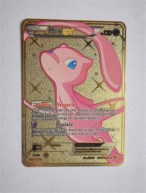 Pokemon Mew EX Gold Złota Metalowa Karta Stan nowy 40 zł Sklepy